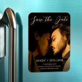 Elegant Wedding Trendy Save The Date Photo Magnet