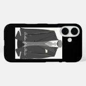 Elegant Wedding Tuxedo Suit Father of the Bride Case-Mate iPhone Hülle (Rückseite (Horizontal))