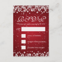 Elegant Wedding UAWG Winter Sparkle Red