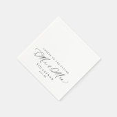 Elegant Wedding Verlobung Napkins Cheers Serviette (Ecke)