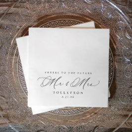 Elegant Wedding Verlobung Napkins Cheers Serviette