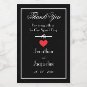 Elegant Wedding Vielen Dank für Custom Mini Weinetikett (Einzelnes Label)