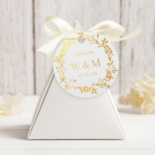 Elegant Wedding Vielen Dank Geschenkanhänger