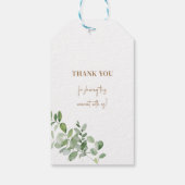 Elegant Wedding Vielen Dank Geschenkanhänger (Rückseite)