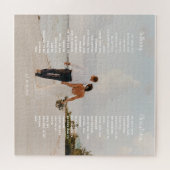Elegant Wedding Vow Art Gift Puzzle (Horizontal)