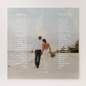 Elegant Wedding Vow Art Gift Puzzle (Vertikal)