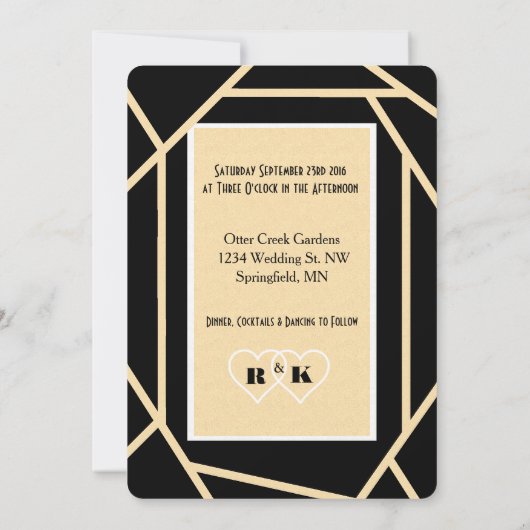 Elegant Wedding Vow Renewal Einladung (Rückseite)