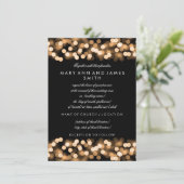 Elegant Wedding Vow Renewal Gold Hollywood Glam Einladung (Stehend Vorderseite)