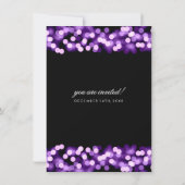 Elegant Wedding Vow Renewal Lila Hollywood Glam Einladung (Rückseite)