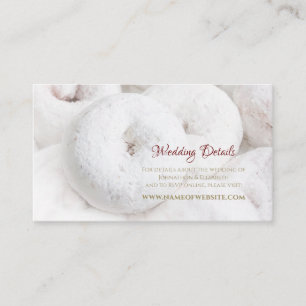 Elegant Wedding Website Response Ethereal Doughnut Begleitkarte
