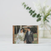 Elegant Wedding Website | UAWG QR-Code-Foto Begleitkarte (Stehend Vorderseite)