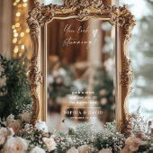 Elegant Wedding Welcome Sign Selfie Mirror Decal Fensteraufkleber