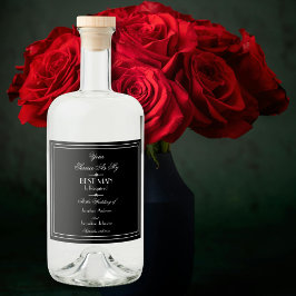 Elegant Wedding Werden Sie mein Trauzeuge Vorschla Alkoholflaschenetikett
