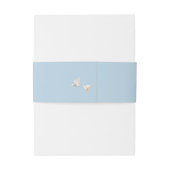 Elegant Wedding White Doves Einladungsbanderole (Rückseitenbeispiel)