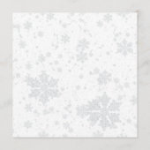 Elegant Wedding Winter Photo / Monogram Ankündigung (Rückseite)