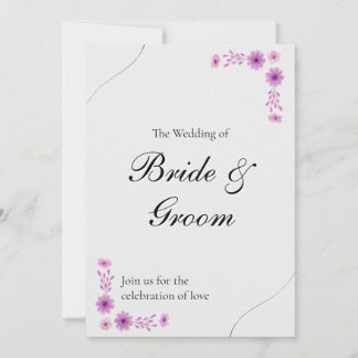 Elegant Wedding with Timeline & QR Code Einladung