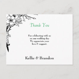 ELEGANT WEDING DANKE SIE KARTE