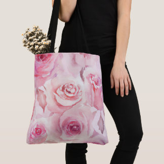 Elegant weich Rosa Rose Bloral Tasche