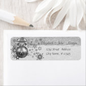 Elegant, Weihnachtsbälle, Schneeflocken, Glitterie (Insitu)