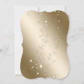 Elegant, Weihnachtsmannmütze, Glas, Weihnachtsgesc Einladung (Rückseite)