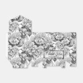 Elegant, weiß, grau, schwarz, blumenfarben geschenkschachtel (Ungefaltet)