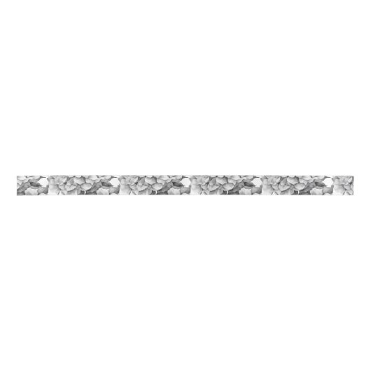 Elegant, weiß, grau, schwarz, blumenfarben satinband (Vorderseite)