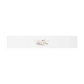 Elegant, weiß, pastellfarben, Blume Einladungsbanderole (Flach)