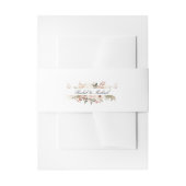 Elegant, weiß, pastellfarben, Blume Einladungsbanderole (Vorderseite Beispiel)