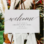 Elegant Welcome Weddingsign Poster