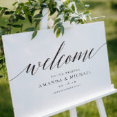 Elegant Welcome Weddingsign Poster