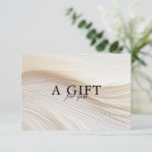 Elegant, Wellen, Salon, Geschenkgutschein (Stehend Vorderseite)