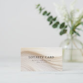Elegant, Wellen, Salon, Loyalität Visitenkarte (Stehend Vorderseite)
