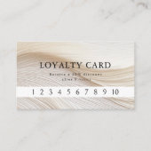 Elegant, Wellen, Salon, Loyalität Visitenkarte (Vorderseite)