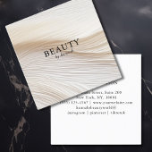Elegant, Wellen, Salon Quadratische Visitenkarte