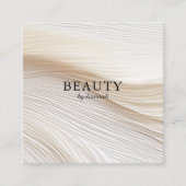 Elegant, Wellen, Salon Quadratische Visitenkarte (Vorderseite)