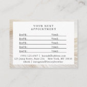 Elegant, Wellen, Salon Terminkarte (Rückseite)