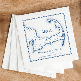 Elegant Wequassett Resort Wedding Serviette