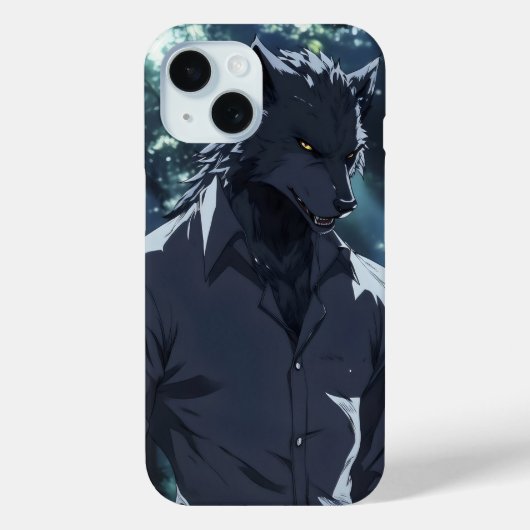 Elegant Werewolf Anime Case-Mate iPhone Hülle (Rückseite)