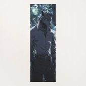 Elegant Werewolf Anime Yogamatte (Rückseite)