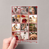 Elegant What A Year 12 Photo Snowflakes Acryleinladungen (Insitu (Handheld))