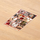 Elegant What A Year 12 Photo Snowflakes Acryleinladungen (Ablage )