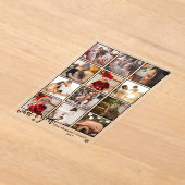 Elegant What A Year 12 Photo Snowflakes Acryleinladungen (Ablage )