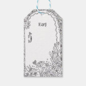 Elegant Whimsical Garden Door Wedding Geschenkanhänger (Vorderseite)
