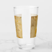 Elegant White Abstrakt Daisies Glas (Rechts)