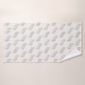 Elegant white and gold cutlery arranged diagonally badehandtuch (Badehandtuch)