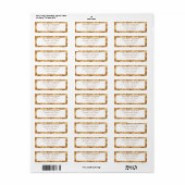 Elegant White and Gold Foil Cosmetics Jar Label (Vorne)