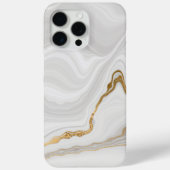 Elegant White And Gold Marble Case-Mate iPhone Hülle (Rückseite)