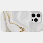 Elegant White And Gold Marble Case-Mate iPhone Hülle (Rückseite (Horizontal))