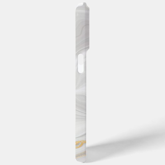Elegant White And Gold Marble Case-Mate iPhone Hülle (Rückseite / Rechts)