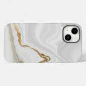 Elegant White And Gold Marble Case-Mate iPhone Hülle (Rückseite (Horizontal))
